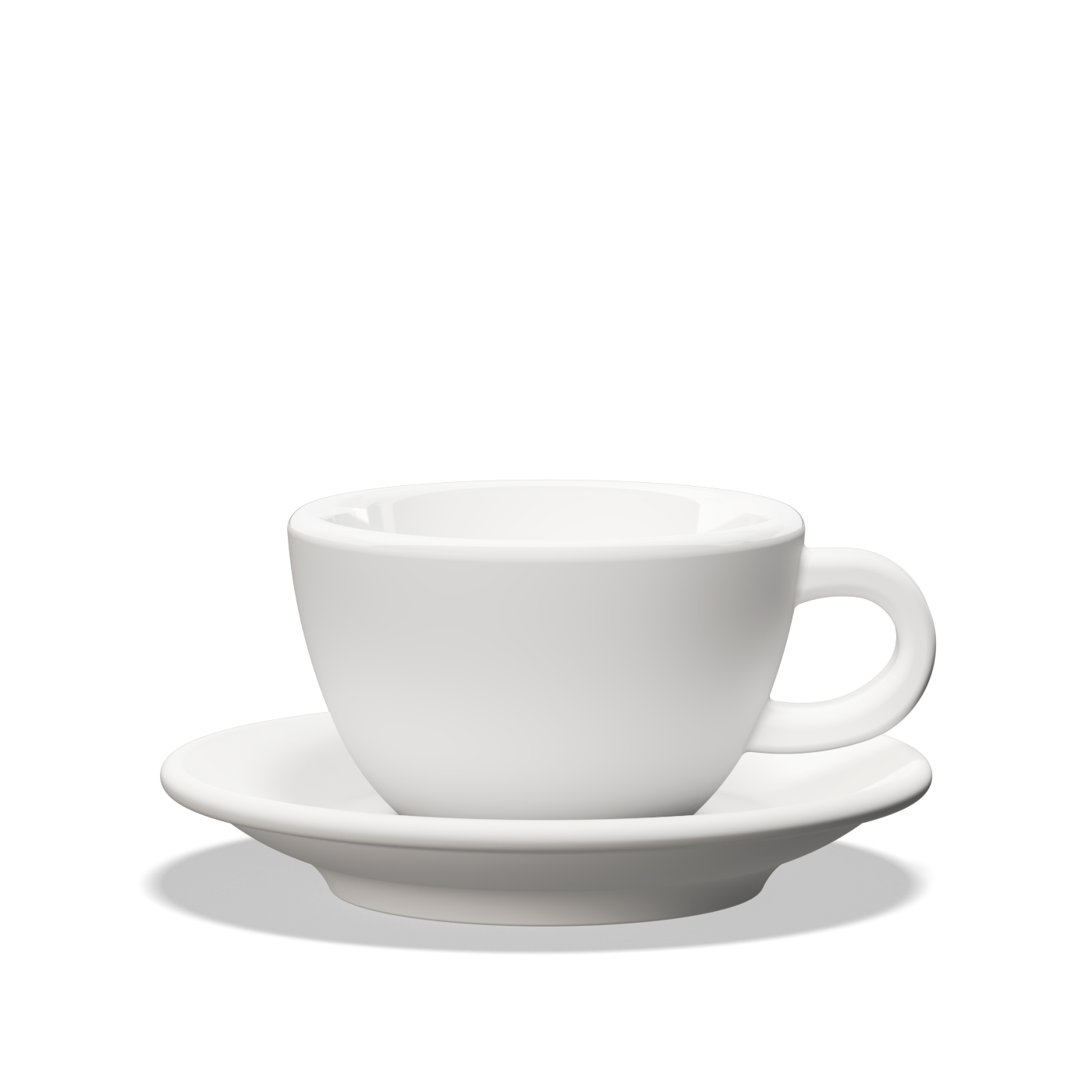 1 x Tulipano Cappuccino Cup with Saucer