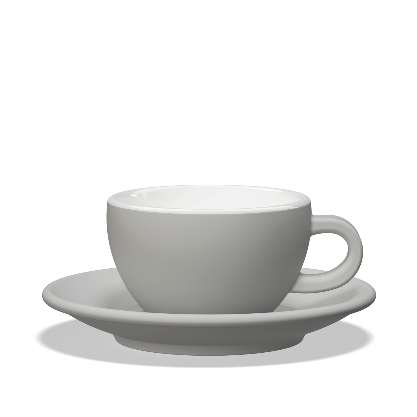 1 x Tulipano Milk Cup 260cc with Saucer