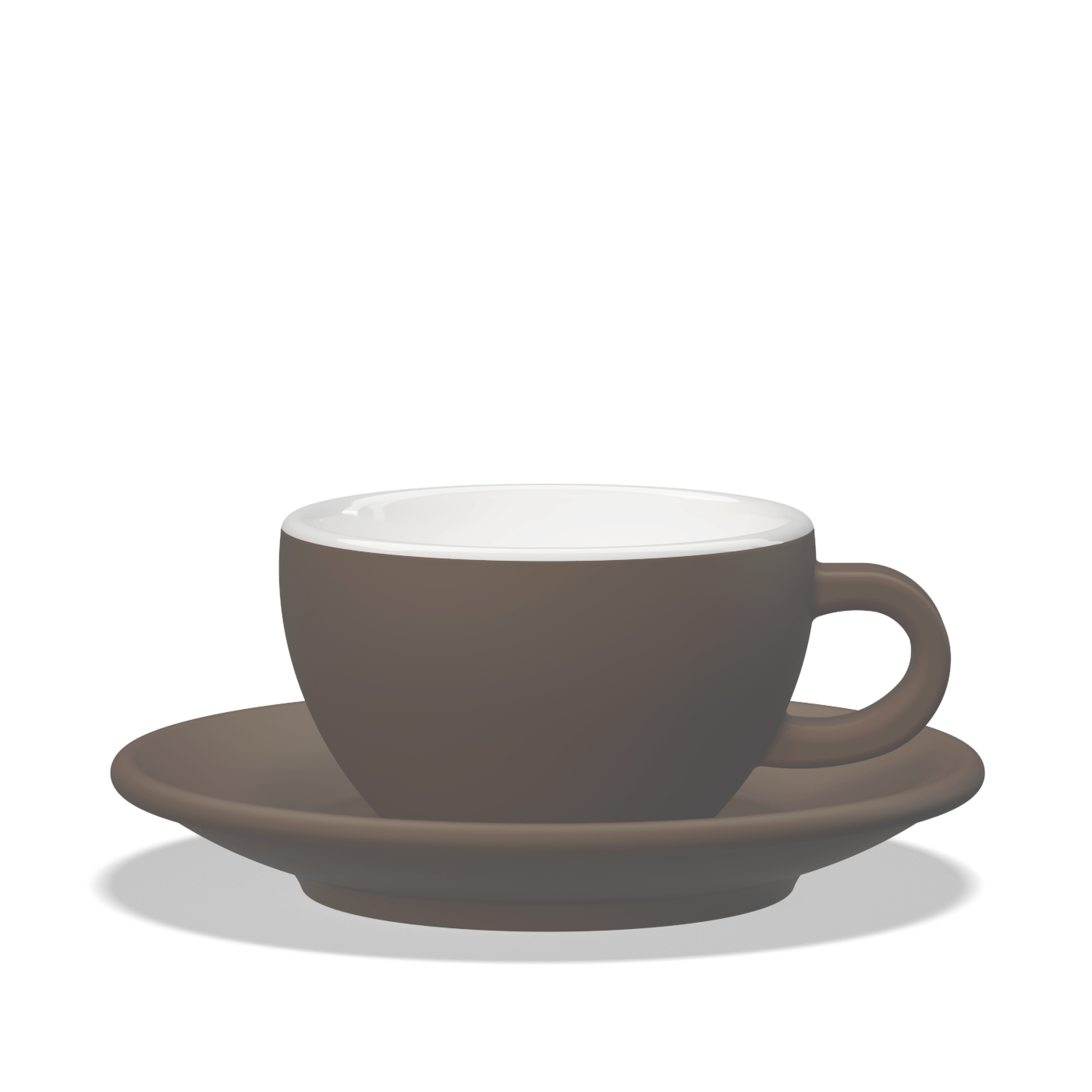 1 x Tulipano Milk Cup 260cc with Saucer