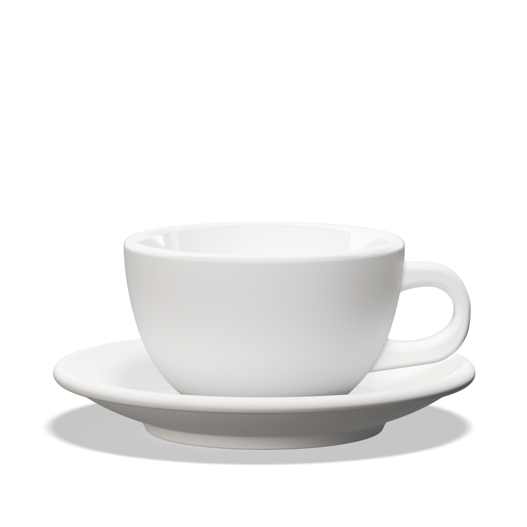 1 x Tulipano Milk Cup 300cc with Saucer
