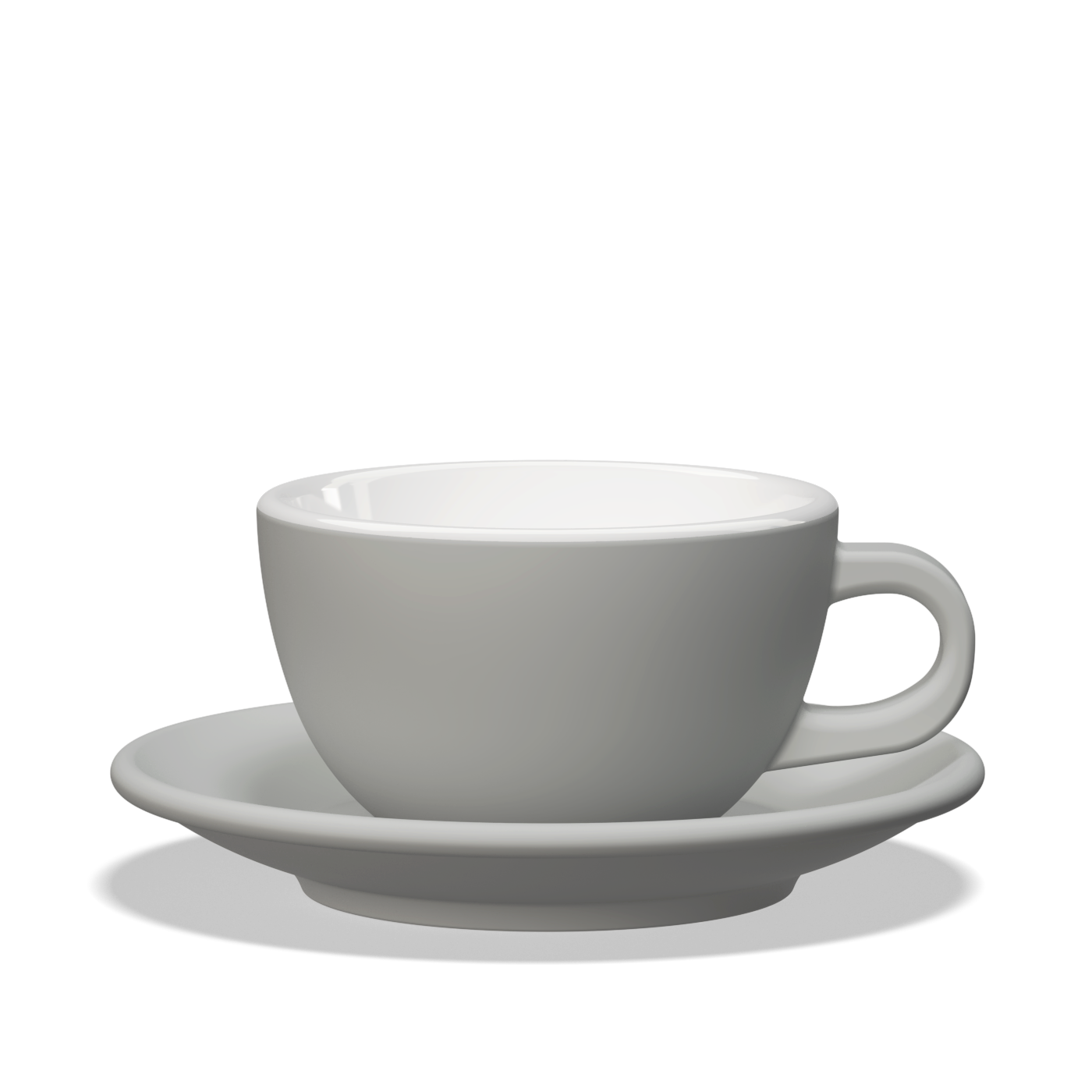 1 x Tulipano Milk Cup 300cc with Saucer