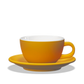 1 x Tulipano Milk Cup 300cc with Saucer