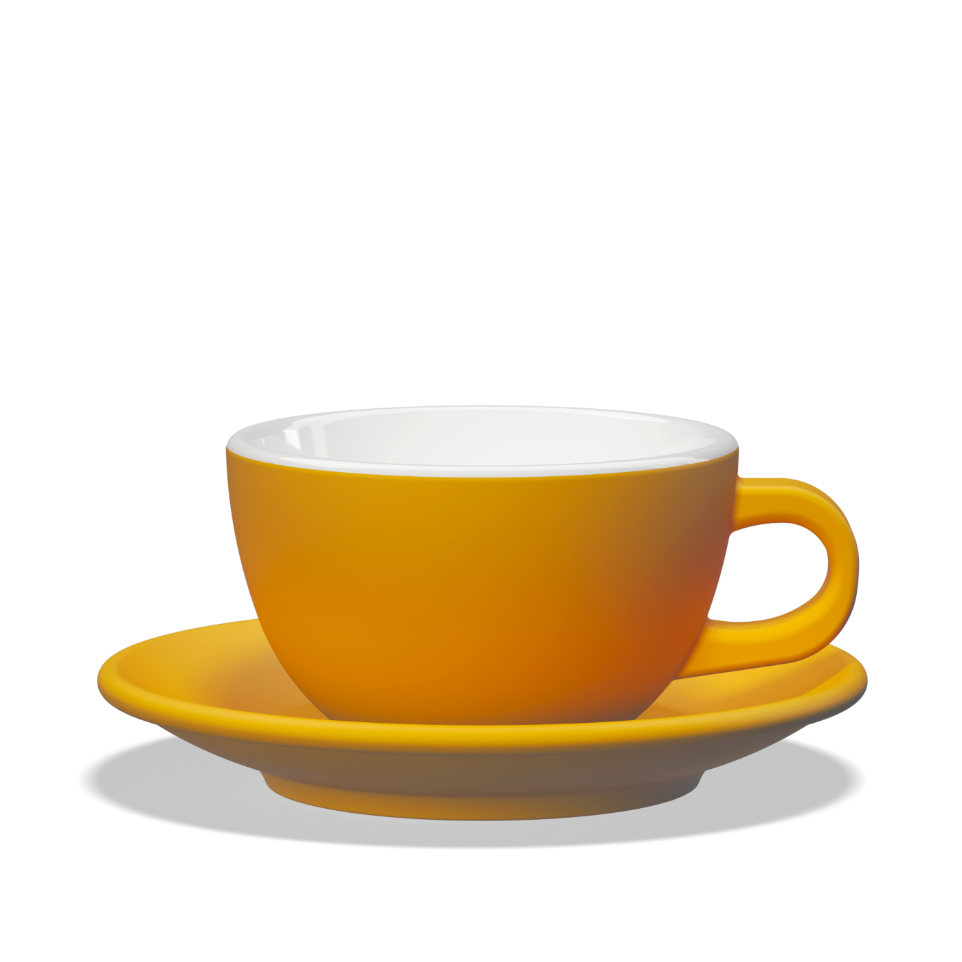 1 x Tulipano Milk Cup 300cc with Saucer